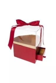 Pudełko Flower Box Diament czerwony