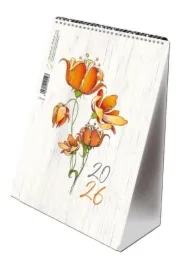 Kalendarz 2026 A5 pionowy ze spiralką Kwiaty