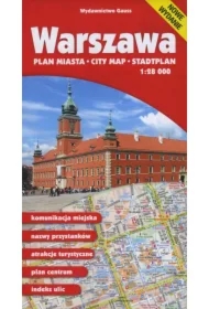 Warszawa. Plan miasta w skali 1:28 000