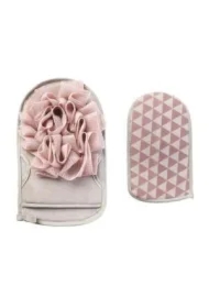 Rękawica kąpielowa dwustronna - różowa