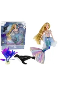 Lalka Emily syrenka zielona akcesoria