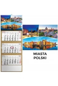 Kalendarz 2026 trójdzielny panorama polski