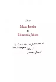 Listy Maxa Jacoba do Edmonda Jabesa