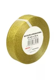 Wstążka brokatowa złota