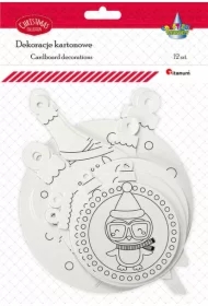 Dekoracje kartonowe do kolorowania