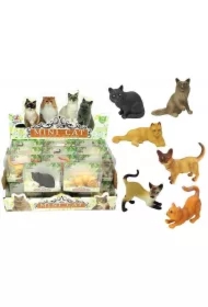 Figurki kotów rasowych (24 szt)