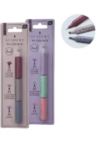Marker + zakreślacze + cienkopis 3w1 Academy mix