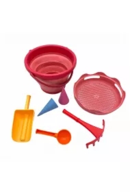 Zestaw zabawek do piaskownicy, koralowy