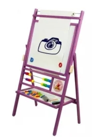 Tablica obrotowa z 2 -rzędowym liczydłem fioletowa