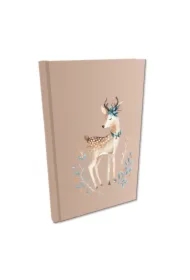 Notes A5 w kratkę Soft Touch Woodland Jelonek