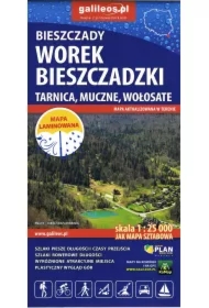 Mapa - Bieszczady. Worek bieszczadzki 1:25 000