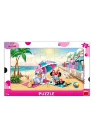 Puzzle ramkowe 15 el. Myszka Minnie Na plaży