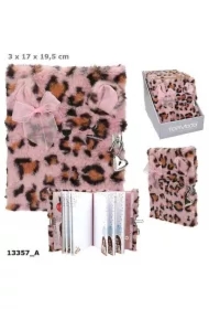 Pamiętnik pluszowy na kłódkę Top Model różowy 13357A