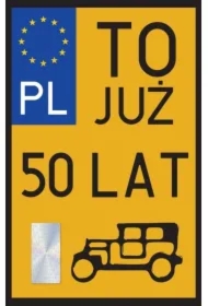 Karnet Urodziny 50 Zabytek