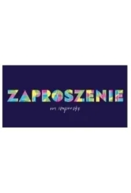 Zaproszenie Neon z kopertami