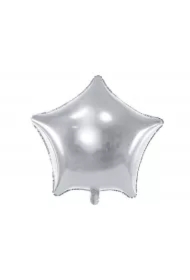 Balon foliowy Gwiazdka srebrna