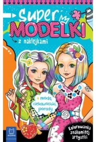 Supermodelki z naklejkami. Kolorowanka