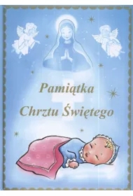 Pamiątka chrztu św. - niebieska