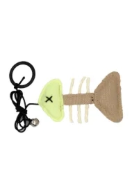 Fluorescencyjny szkielet ryby 10 x 6 cm