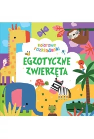 Egzotyczne zwierzęta. Kolorowe rozkładanki