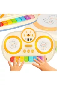 Pianinko organki interaktywne dla dzieci edukacyjne beżowe
