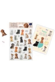 Naklejki puffy Puppy Sign 30 szt