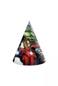 Czapeczki papierowe Avengers Infinity Stones 6 szt