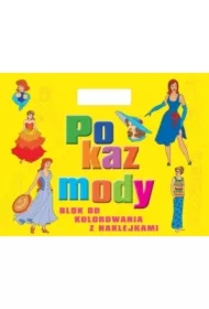 Pokaz mody Blok do kolorowania z naklejkami