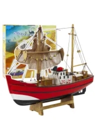 Model kolekcjonerski Statek Rybacki czerwony
