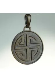 Gammadion (Svastika) - krzyż gnostyczny, brąz