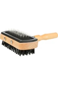 Miękka szczotka dwustronna (druciane i nylonowe włosie) 10 x 18 cm