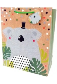 Torebka ozdobna matowa 26x32x12cm Koala