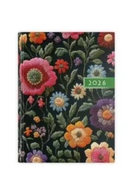 Kalendarz 2026 A5 dzienny kwiaty