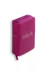 Biblia Tabor flex z zamkiem - malinowa