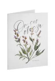 Kartka Dobro - ON - On cię otacza - szałwia