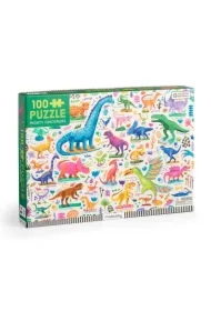 Puzzle 100 el. Potężne dinozaury