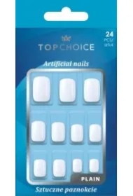 Sztuczne paznokcie mleczne kwadratowe