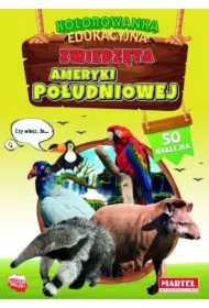 Kolorowanka edukacyjna Zwierzęta Ameryki Południowej