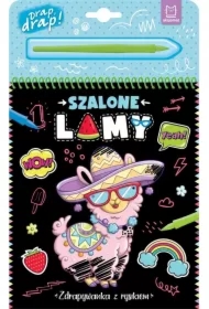 Szalone lamy. Zdrapywanka z rysikiem