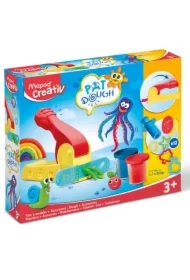 Creativ. Masa plastyczna 4x56g + akcesoria do wyciskania.