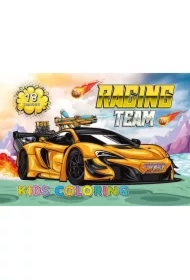 Kolorowanka A4 18 obrazków Wyścigi Samochody