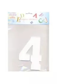 Cyfra 4 ze styropianu