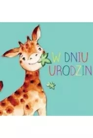 Karnet kwadrat CL4211_PO Urodziny Żyrafa