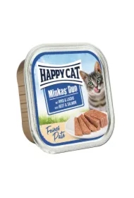 Minkas duo, deserówka pasztet, dla kota, wołowina i łosoś