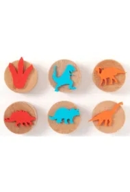 Stemple drewniane dinozaury 6 szt
