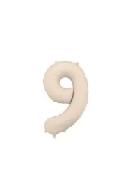 Balon foliowy 9 86cm jasny beż