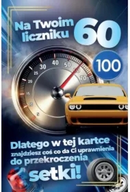 Karnet Prawo Jazdy 60 urodziny męskie