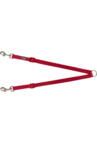 Premium, rozdzielacz, do smyczy, taśma, czerwony, XS-S: 40-70 cm/10 mm