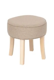 Taboret Adriel beżowy velvet