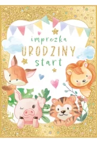 Karnet B6 Urodziny - Urodzinowe zwierzaki